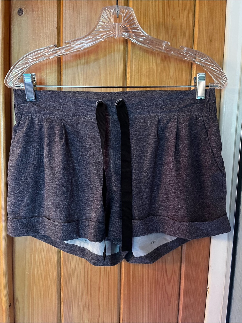 lululemon athletica Heather Charcoal Gray Athletic Shorts